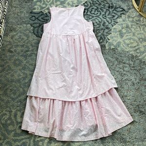 Qui III Vintage Sleeveless Overlay Dress Floral Pink 10